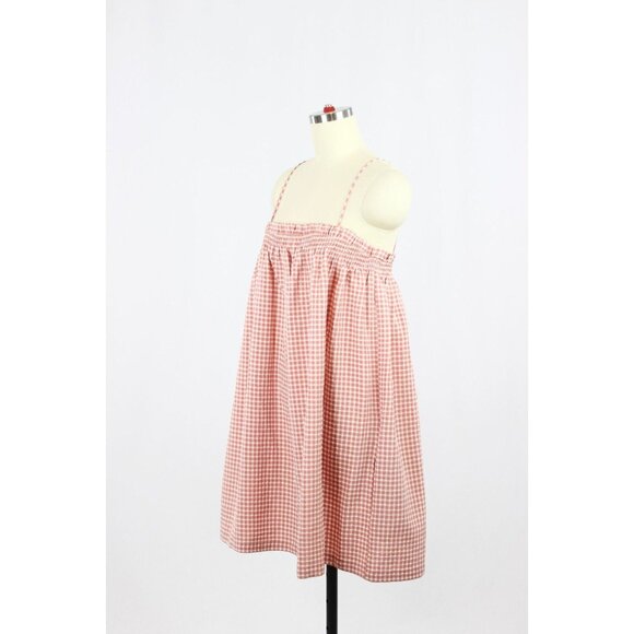 BB DAKOTA Lust For Life Pink Rose Blush Gingham Seersucker Shift Dress, Size M - Picture 7 of 13